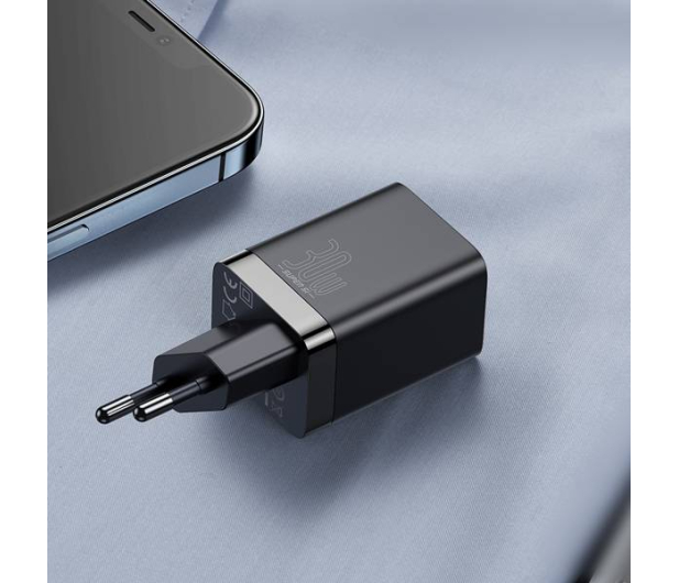 Baseus Ładowarka sieciowa USB-C USB-A 30W PD QC 3.0 - 1194211 - zdjęcie 2